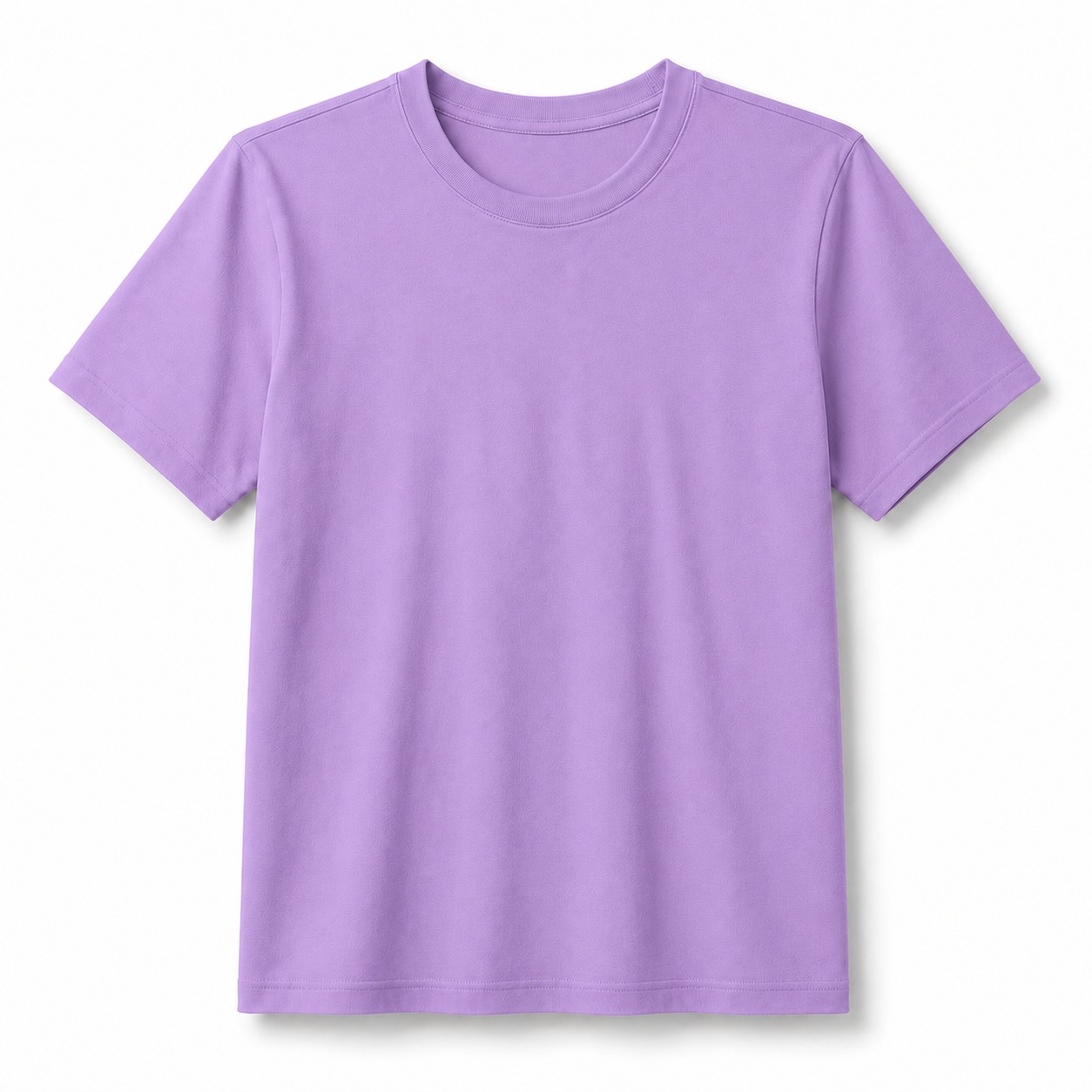 100% Cotton Plain T-Shirt for Kids – Lilac Flatlay