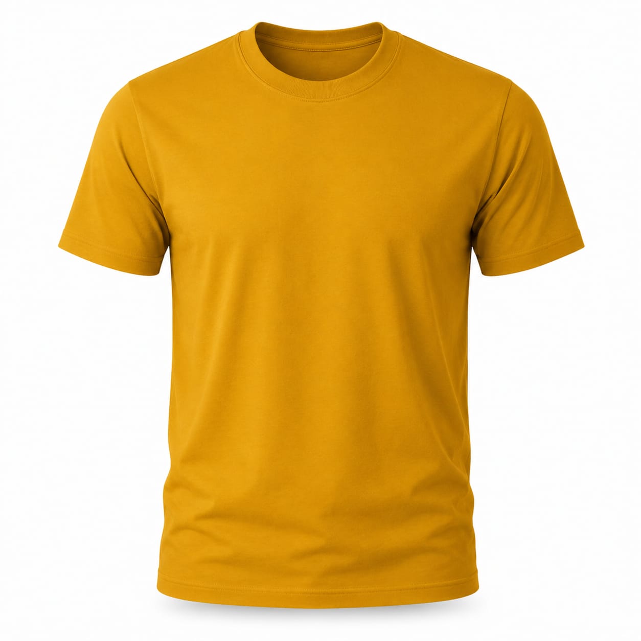 100% Cotton Plain T-Shirt for Kids – Mustard