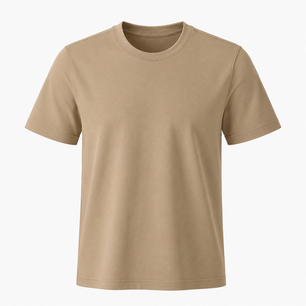 100% Cotton Plain T-Shirt for Kids – Beige