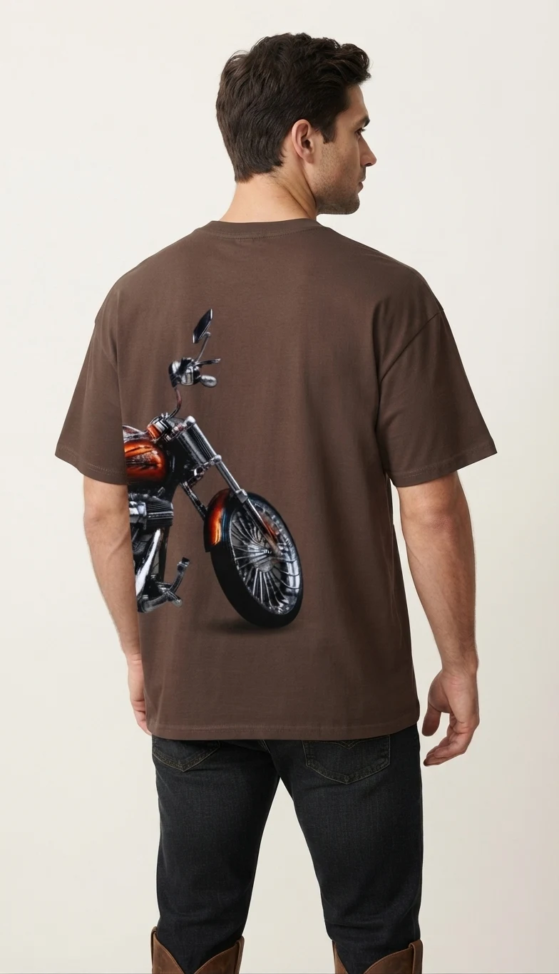 Graphic Drop Shoulder Oversized Tee – Bike
