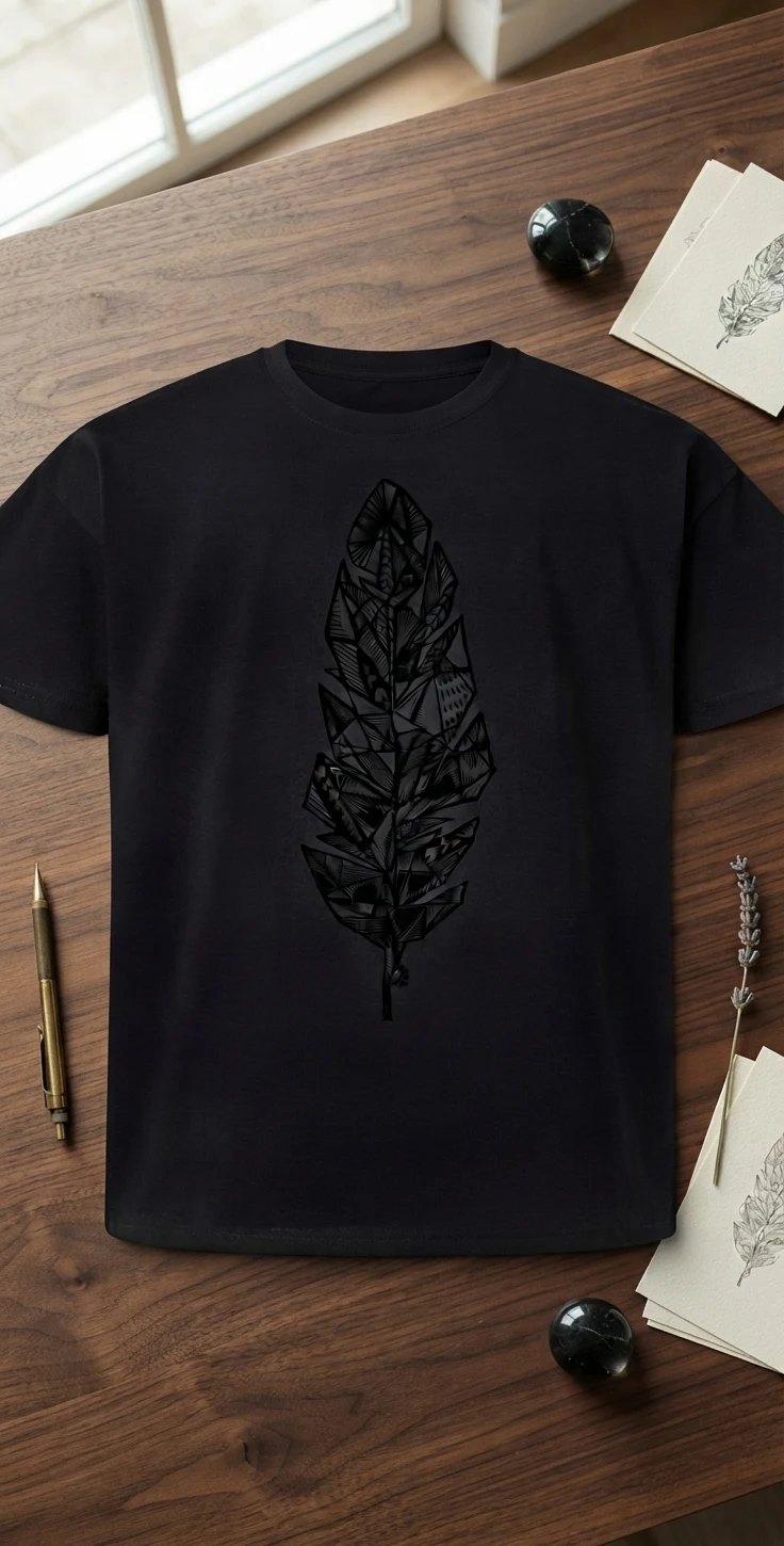 Graphic Drop Shoulder Oversized Tee – Leaf
