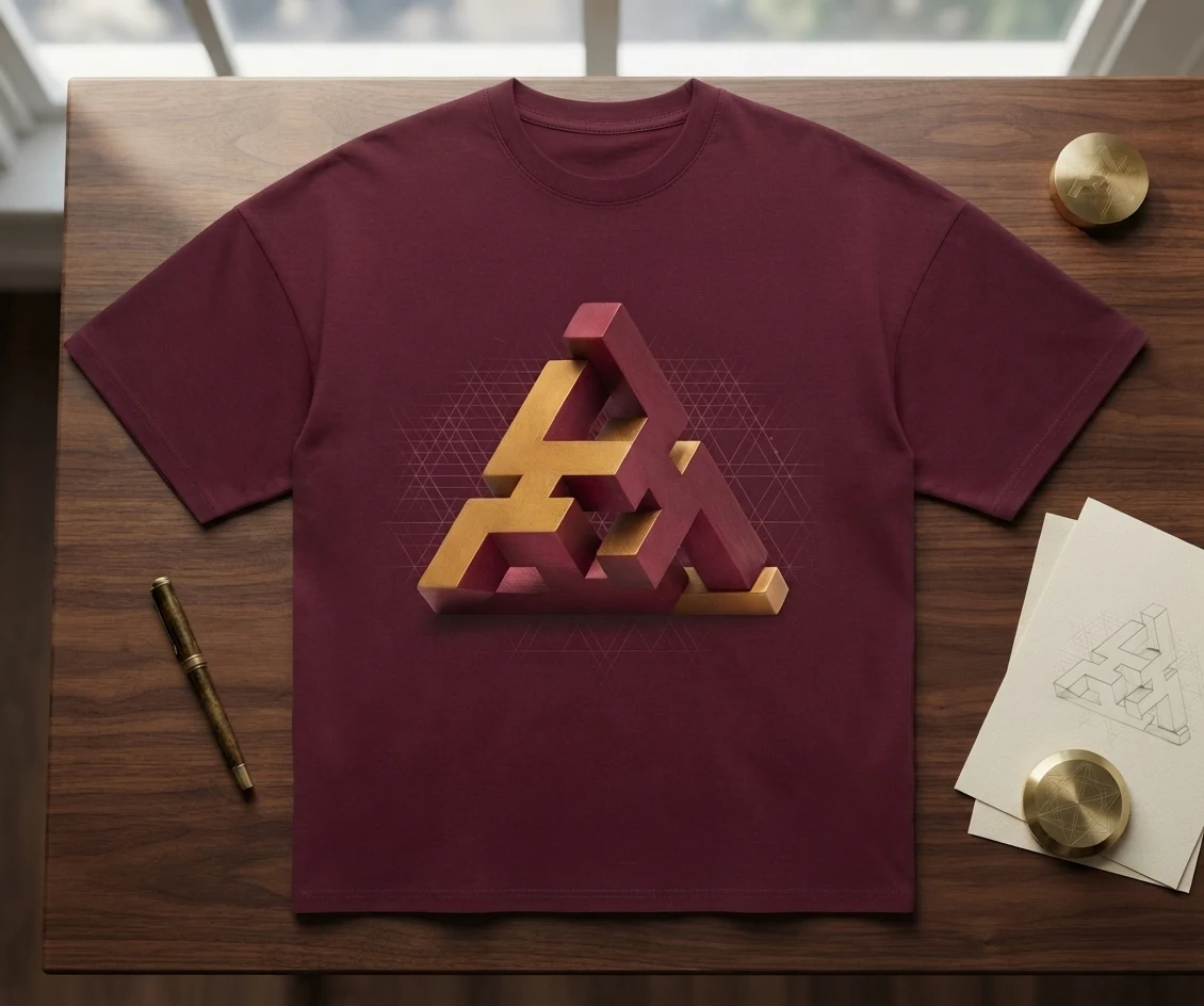 Graphic Drop Shoulder Oversized Tee – Triangle