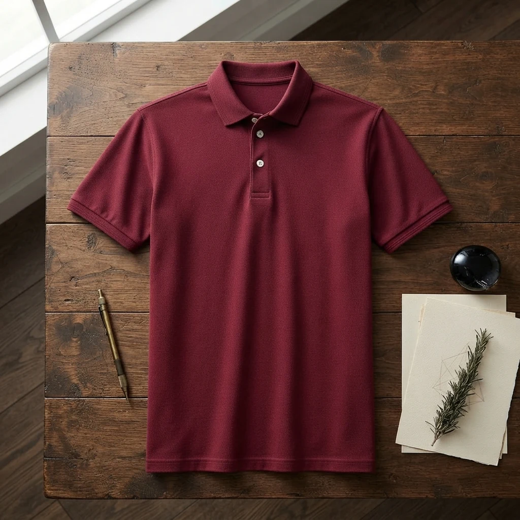 Cotton/Poly Classic Polo Shirt – Maroon