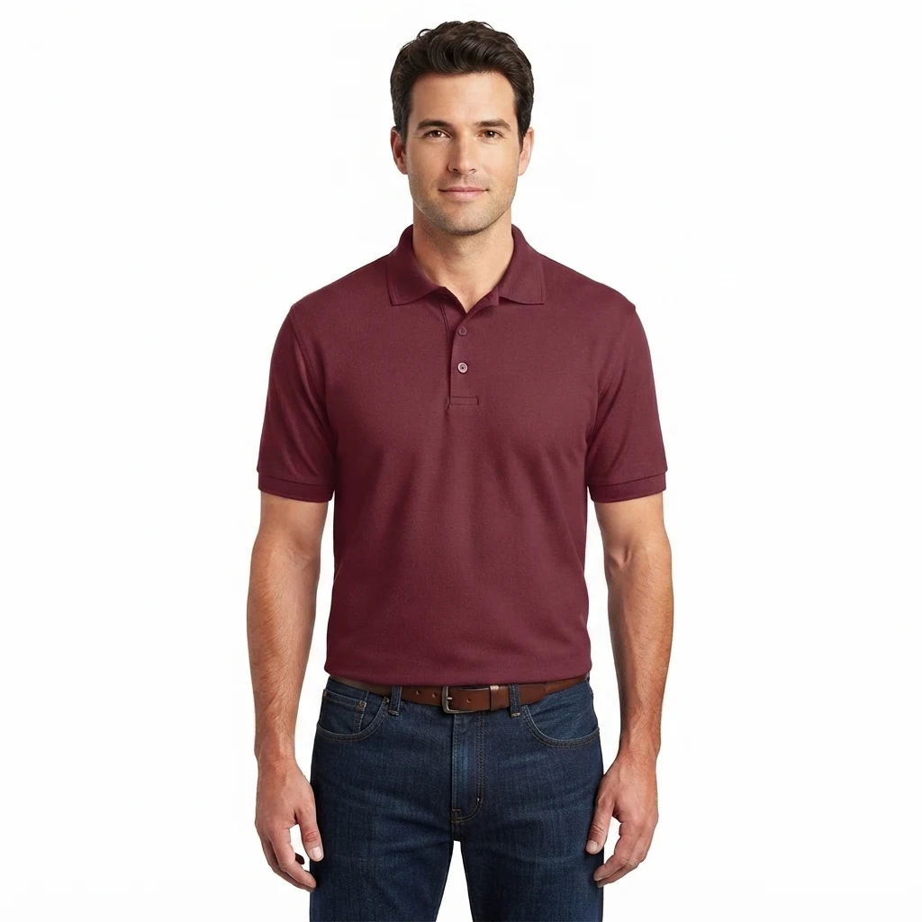 Cotton/Poly Classic Polo Shirt – Maroon