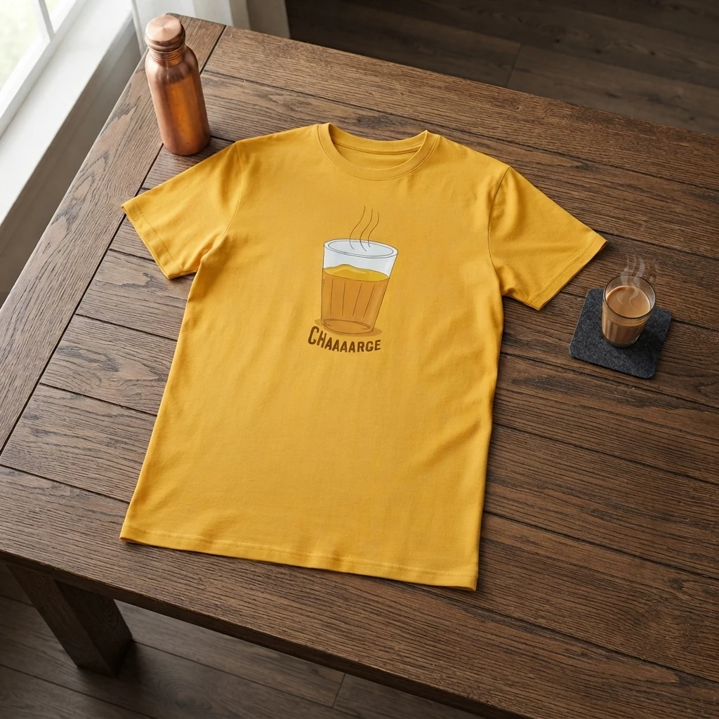 Graphic Printed Tee – Charge Flatlay