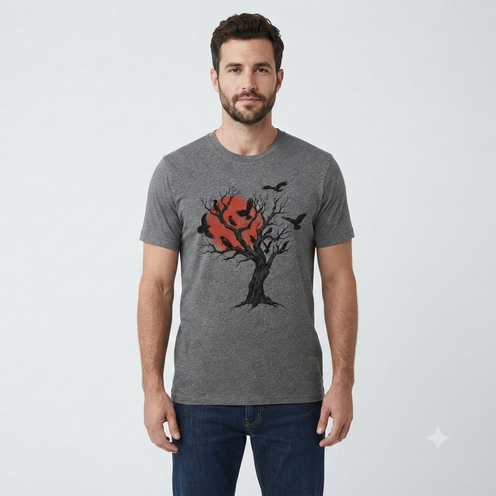 Graphic Printed Tee – Evening