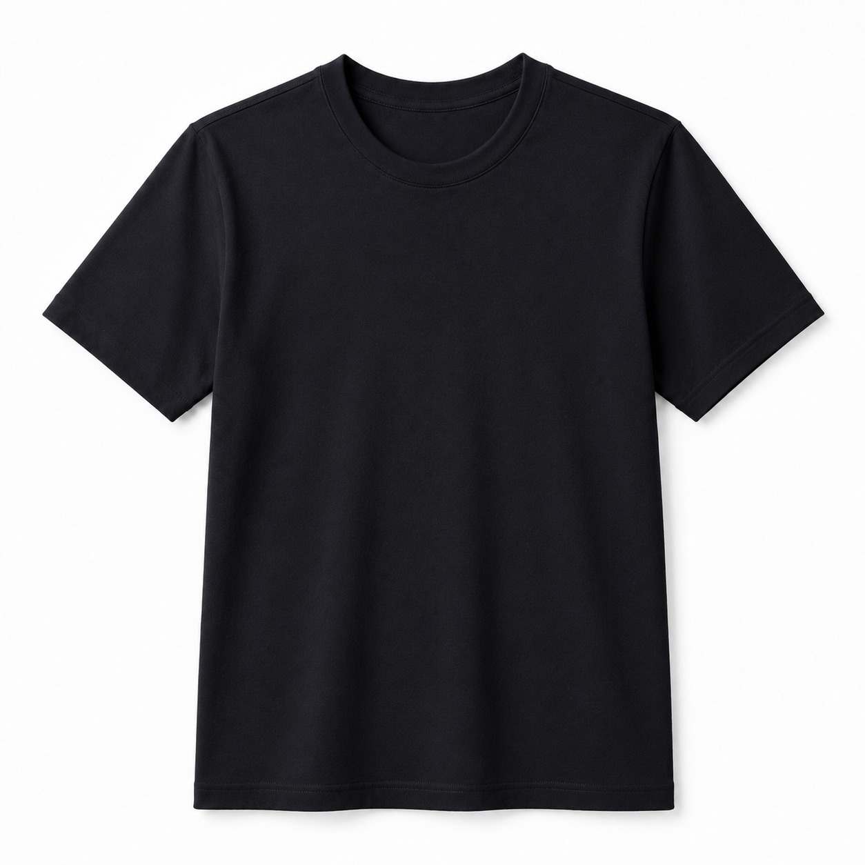 100% Cotton Plain T-Shirt – Black